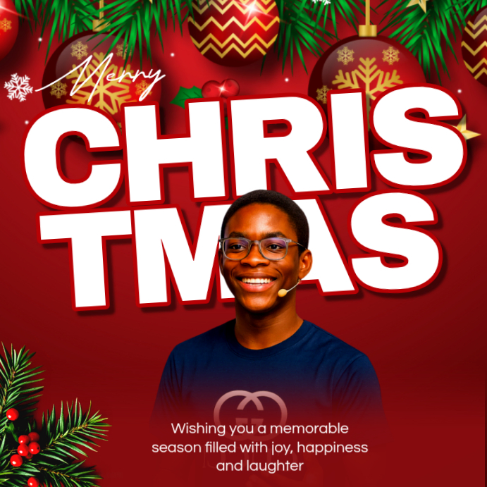 Copy of Red Maximalist Merry Christmas Instagram Post | PosterMyWall