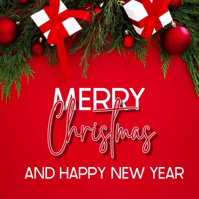 Copy of Red Maximalist Merry Christmas Instagram Post | PosterMyWall