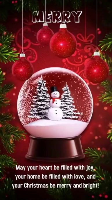 Red Maximalist Merry Christmas Instagram Reel Template | PosterMyWall