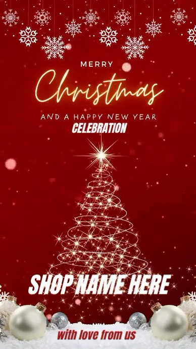 Plantilla de Red Maximalist Merry Christmas Instagram Reel | PosterMyWall