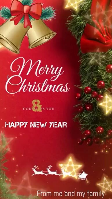 Copy of Red Maximalist Merry Christmas Video Flyer Design Instagram ...