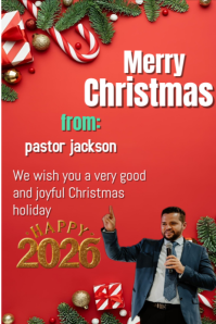 Red Maximalist Merry Christmas Wishes Flyer Pinterest Graphic template