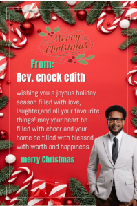 Red Maximalist Merry Christmas Wishes Template From Pastors Pinterest Graphic