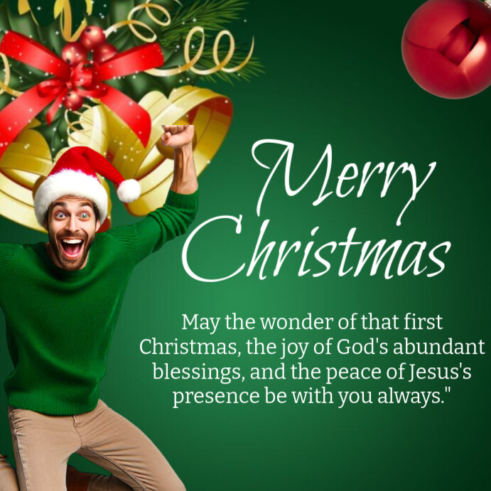 Modèle Red Maximalist Merry Christmas Wishes Template Design Instagram ...