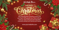 Red Maximalist Merrychristmas Facebook Shared Image template