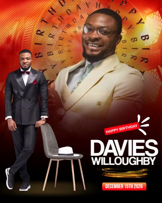 Red Maximalist Modern Birthday Card Design Instagram Portrait template