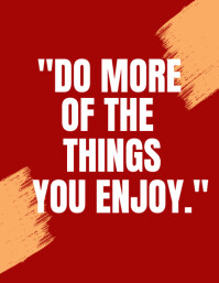 Red Maximalist Motivation Flyer (us Letter) template