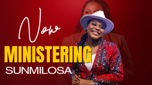 Red Maximalist Now Ministering Digital Display (16:9) template