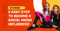 Red Maximalist Orange Joyful Facebook Shared Image template
