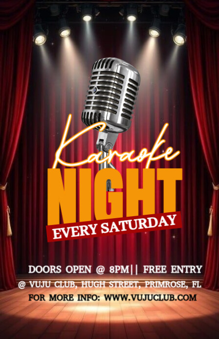 Red Maximalist Party Flyer Mezza pagina Wide template