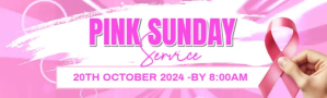 Red Maximalist Pink Sunday Service Invitation Template Linkedin Background Image LinkedIn-baggrundsbillede