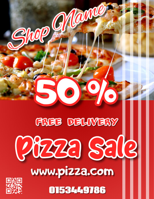 Pizza Sale Flyer Template