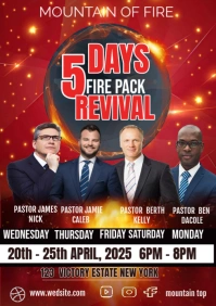 Red Maximalist Red A3 fire revival template