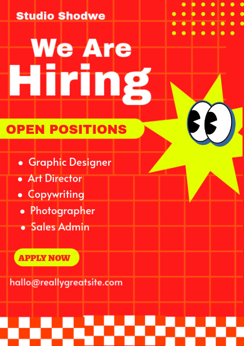 Red Maximalist Red A4 template