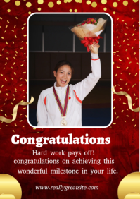 Red Maximalist Red A4 template