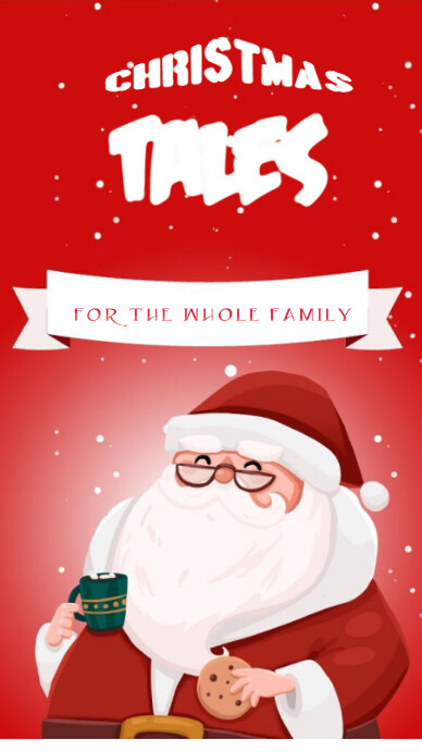 Red Maximalist Red And White Background Christmas Tales Bookcover  Instagram Story Indaba yaku-Instagram template