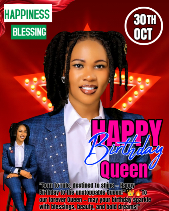 Red Maximalist Red Birthday Template  Instagram Portrait