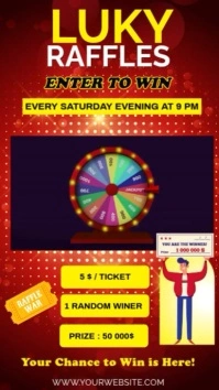 Raffle Ticket Instagram  Instagram Story template