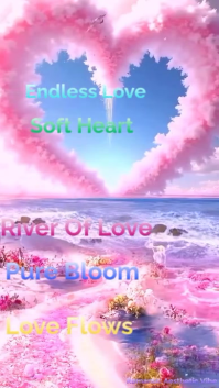 Red Maximalist Romantic Aesthetic Love Flow Video Design 💖 Digital Display (9:16) template