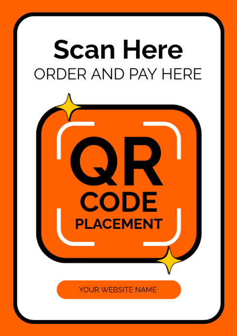 Red Maximalist Scan Qr Code Flyers A4 Template | PosterMyWall