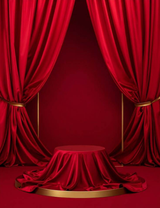 Red Stage Performance Flyers Template | PosterMyWall