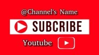 Red Maximalist Subscribe  Youtube Thumbnail template