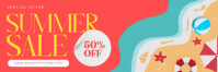 Red Maximalist Summer Sale Email Header template