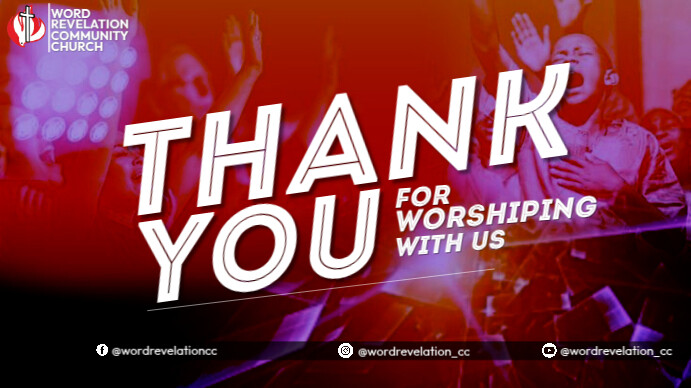 Red Maximalist Thank You Template Youtube Thumbnail | PosterMyWall