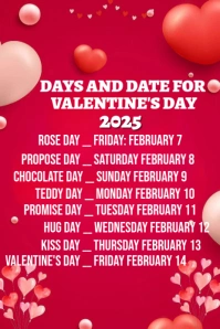 Red Maximalist Valentine's Day Gifts  Pinterest Graphic template