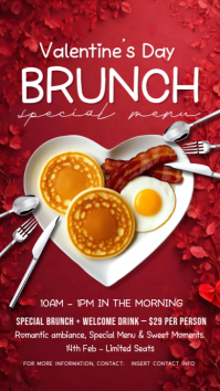 Red Maximalist Valentine's Day Instagram Story template