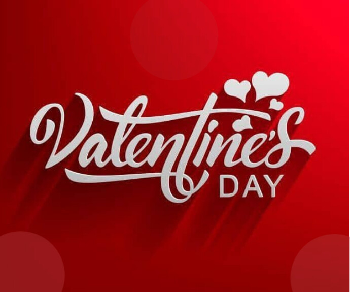 Red Maximalist Valentine's  Medium Rectangle template