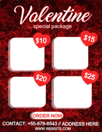 Valentine package flyer Template | PosterMyWall