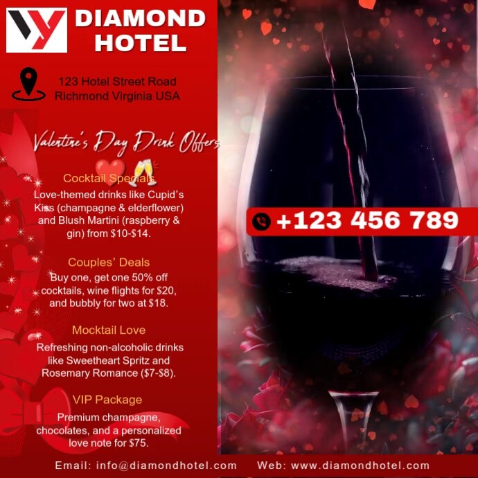 Red Maximalist Valentines Day Special Instagram Post template