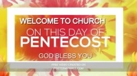 Red Maximalist Welcome To Church Pentecost Su Digital Display (16:9) template