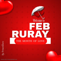 February Posts White February Celebration Instagram Post Template | PosterMyWall