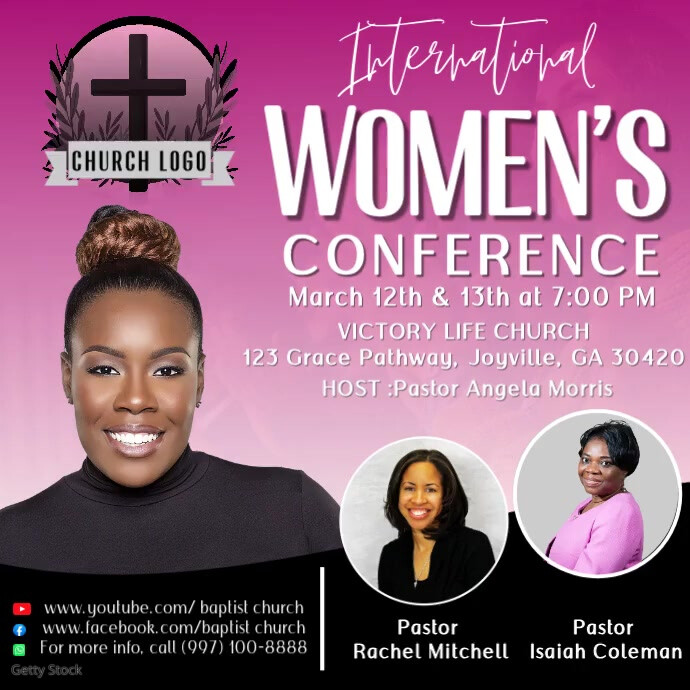 Red Maximalist Women Conference Instagram Post Template | PosterMyWall