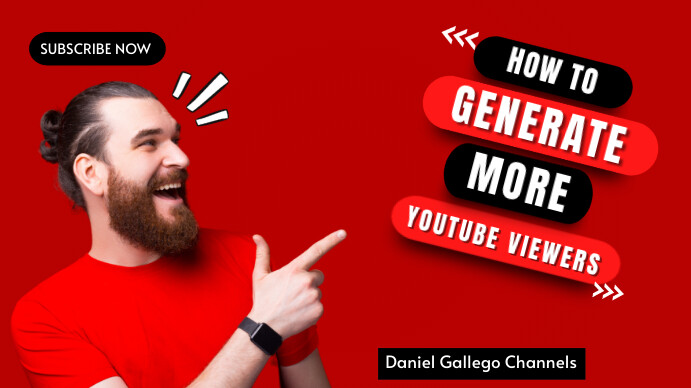 Red Maximalist Youtube Thumbnail  Youtube Thu template