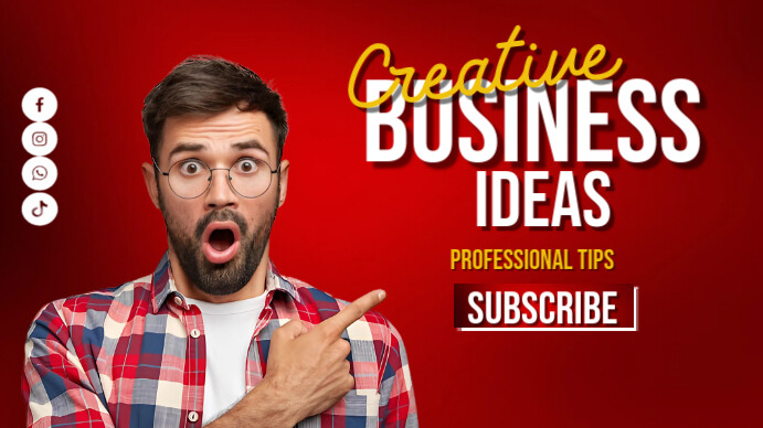 Red Maximalist Youtube Thumbnail Youtube Thumbnail template