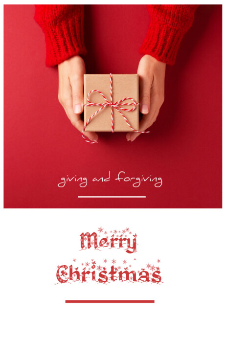 Copy of Red Merry Christmas And New Year Templates Online Greeting ...