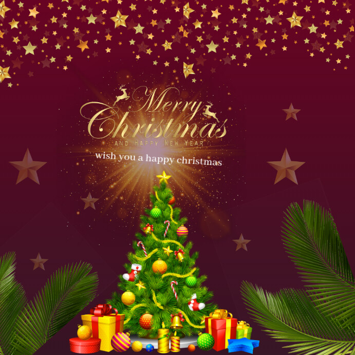 Copy of Red Merry Christmas Instagram Post | PosterMyWall