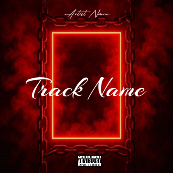 Red Mixtape Cover Album Cover Template PosterMyWall Red Mixtape Cover Album Cover Template PosterMyWall