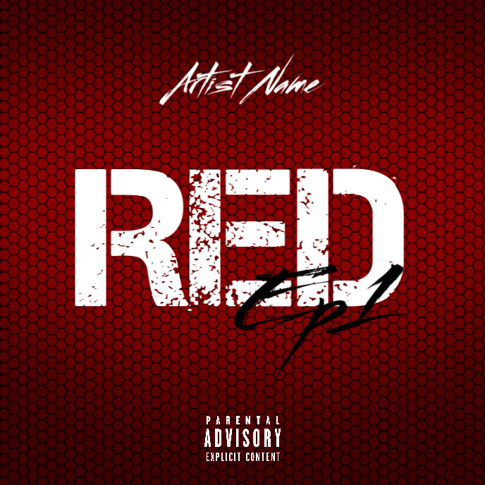 Red Match Color Cover Red mixtape cover Template | PosterMyWall