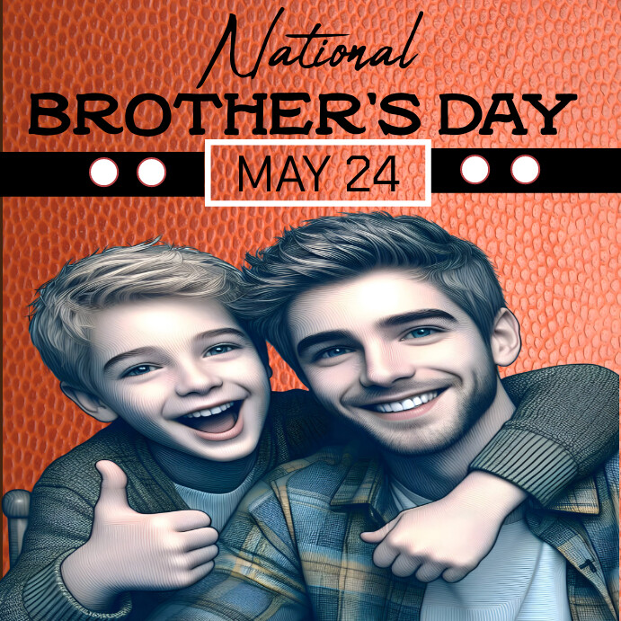 Red Modern & Minimal Brother's Day Instagram Template | PosterMyWall