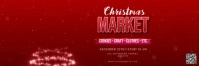 Red Modern & Minimal Christmas Market Tajuk Twitter template