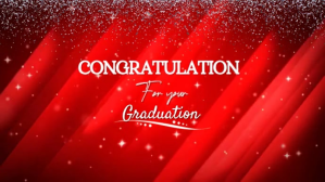Red Modern & Minimal Congratulation Presentasi (16:9) template