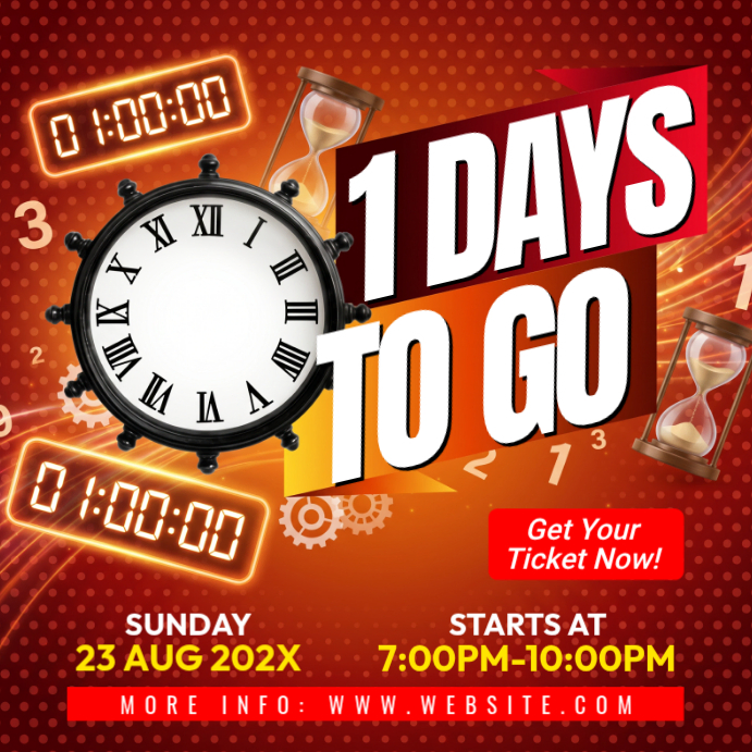 Countdown Event Instagram Ad Template | PosterMyWall