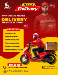 Package Delivery Service A5 Template | PosterMyWall