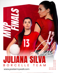 Red Modern & Minimal Dynamic Mvp Volleyball Finals Instagram Portrait template