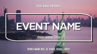 Red Modern & Minimal Event Promotion Digital Display Video Digitalanzeige (16:9) template
