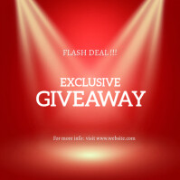 Czerwony Flash Deal Giveaway Square Template